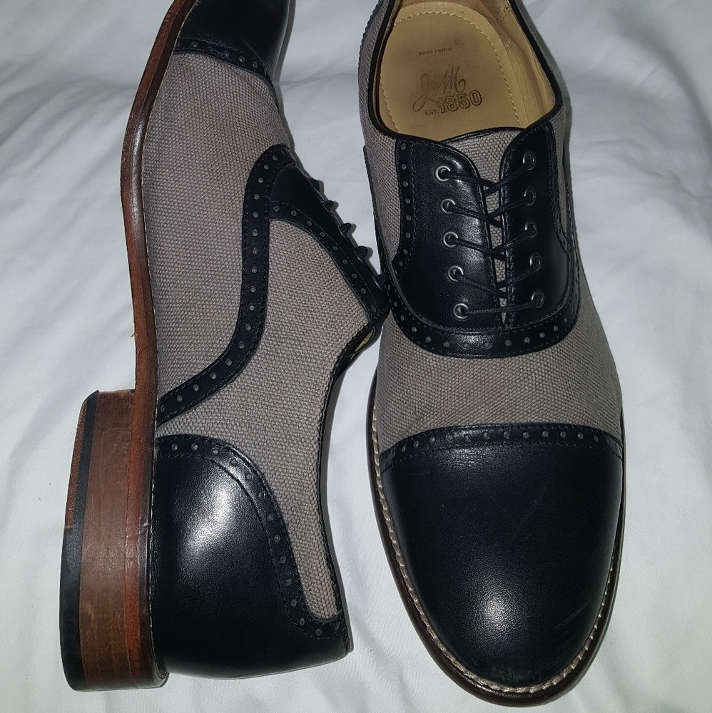 Two Toned Johnston and Murphy Sheepskin Dress Shoe